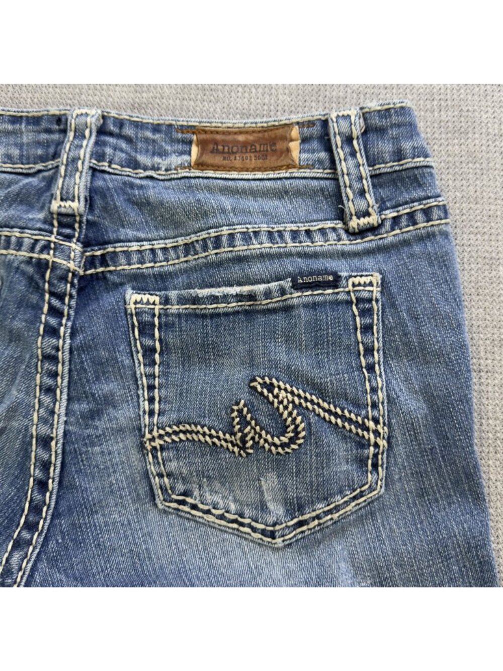Anoname Joelle Bootcut Jeans Womens Size 27 Distressed Medium Wash Denim 28x32 - Picture 10 of 16